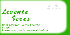 levente veres business card